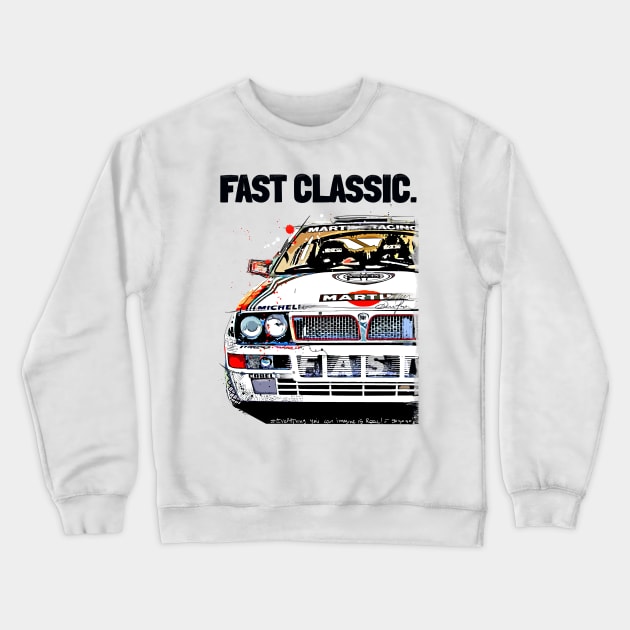 Lancia Delta art Crewneck Sweatshirt by Woohoo